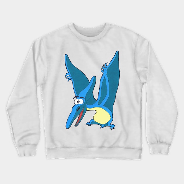 Terence the Pterodactyl (dinosaur No3) Crewneck Sweatshirt by SpencerHart